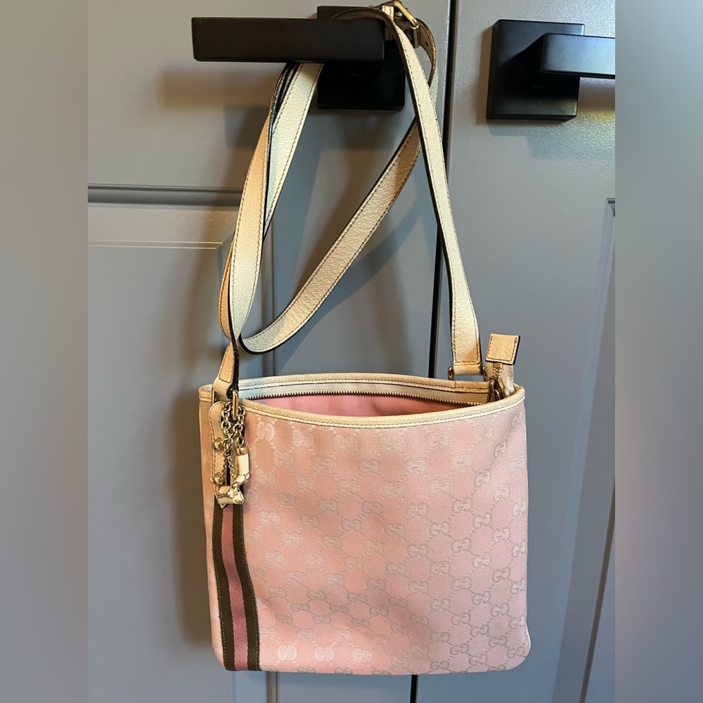 Gucci GG Canvas Web Jolicoeur Charms Messenger Bag: